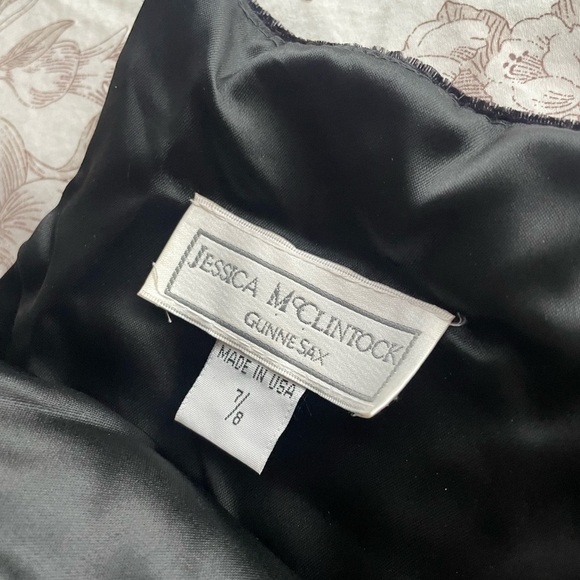 Vintage Black Velvet Cutout Maxi Dress 8 Whimsigoth Formal Vamp Witchy 90s Glam - Picture 3 of 6